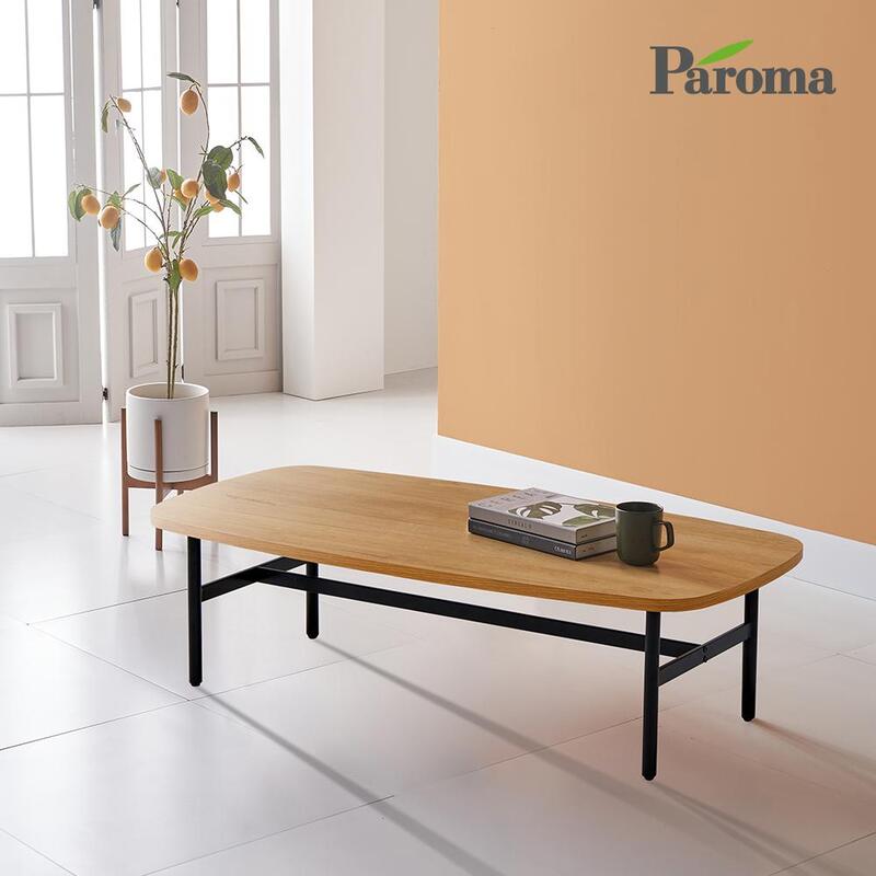 파로마 조엔 1200 원목 철제 원형 소파 테이블